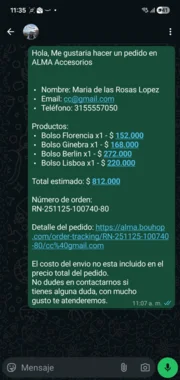 Demostración de tienda Bouhop en smartphone